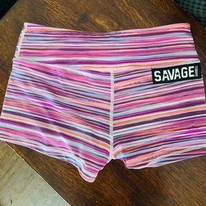 Bundle two pairs booty shorts. Savage and iab mfg